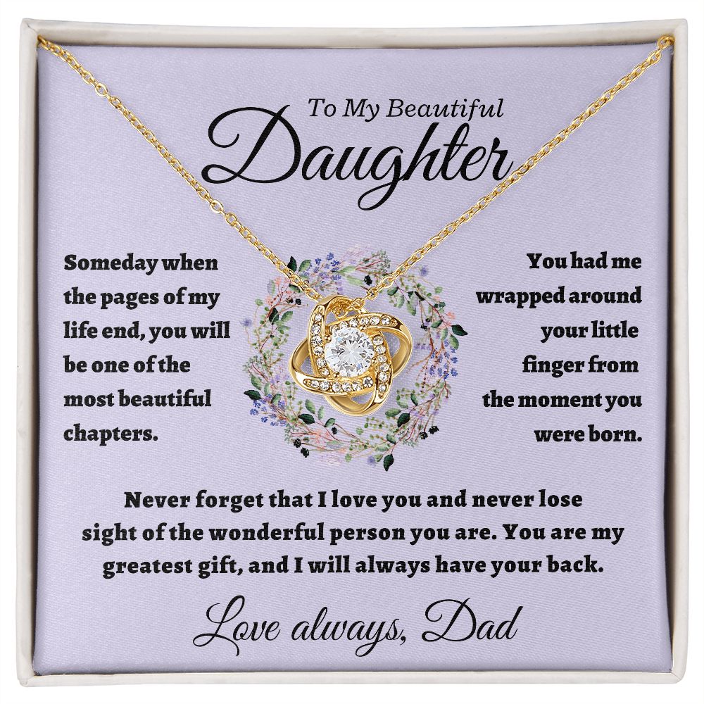 Daughter from Dad, Beautiful Chapters Love Knot Gift Set
