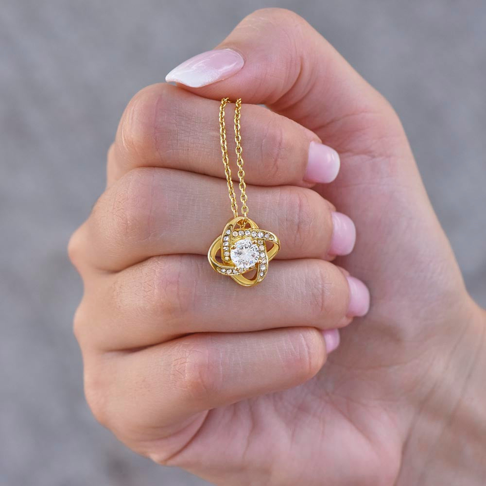 Mom, you mean the world to me - Love Knot Necklace, yl txt