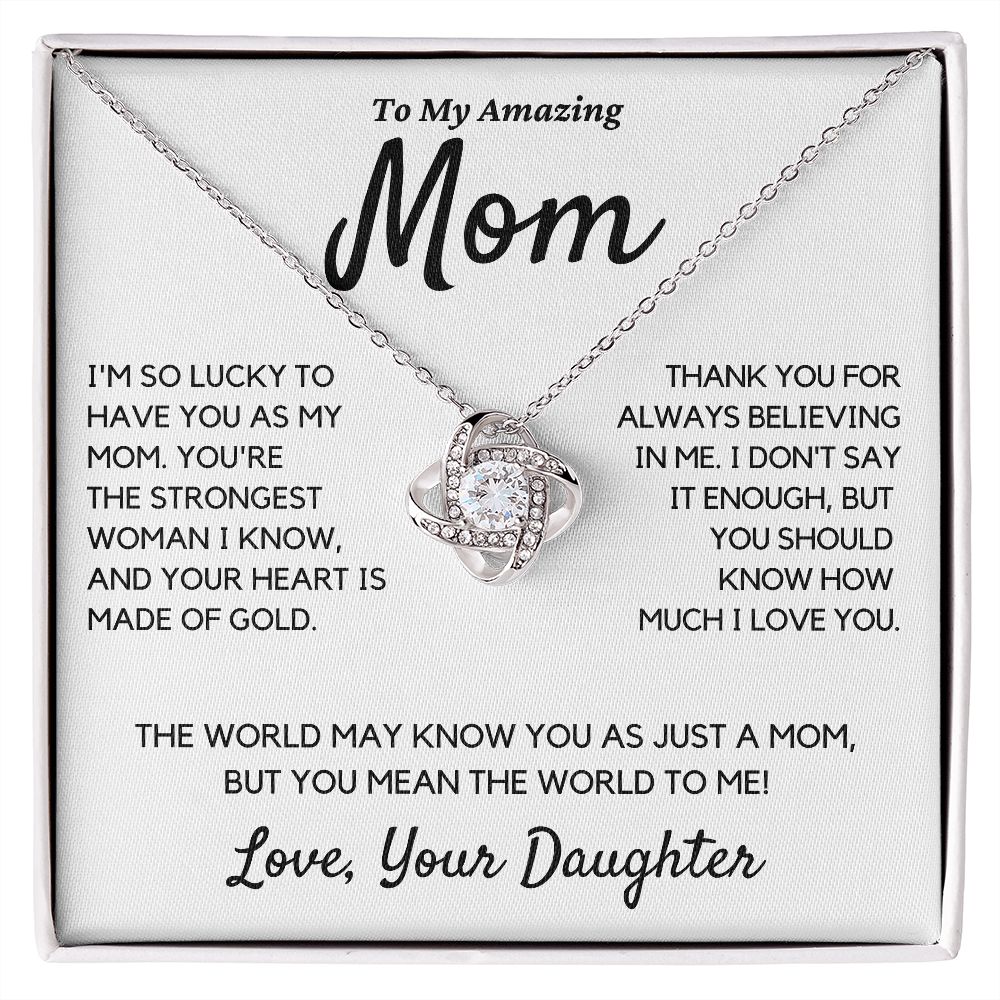 Amazing Mom Gift, You Mean the World to Me