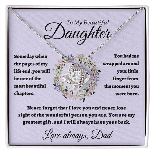 Daughter from Dad, Beautiful Chapters Love Knot Gift Set
