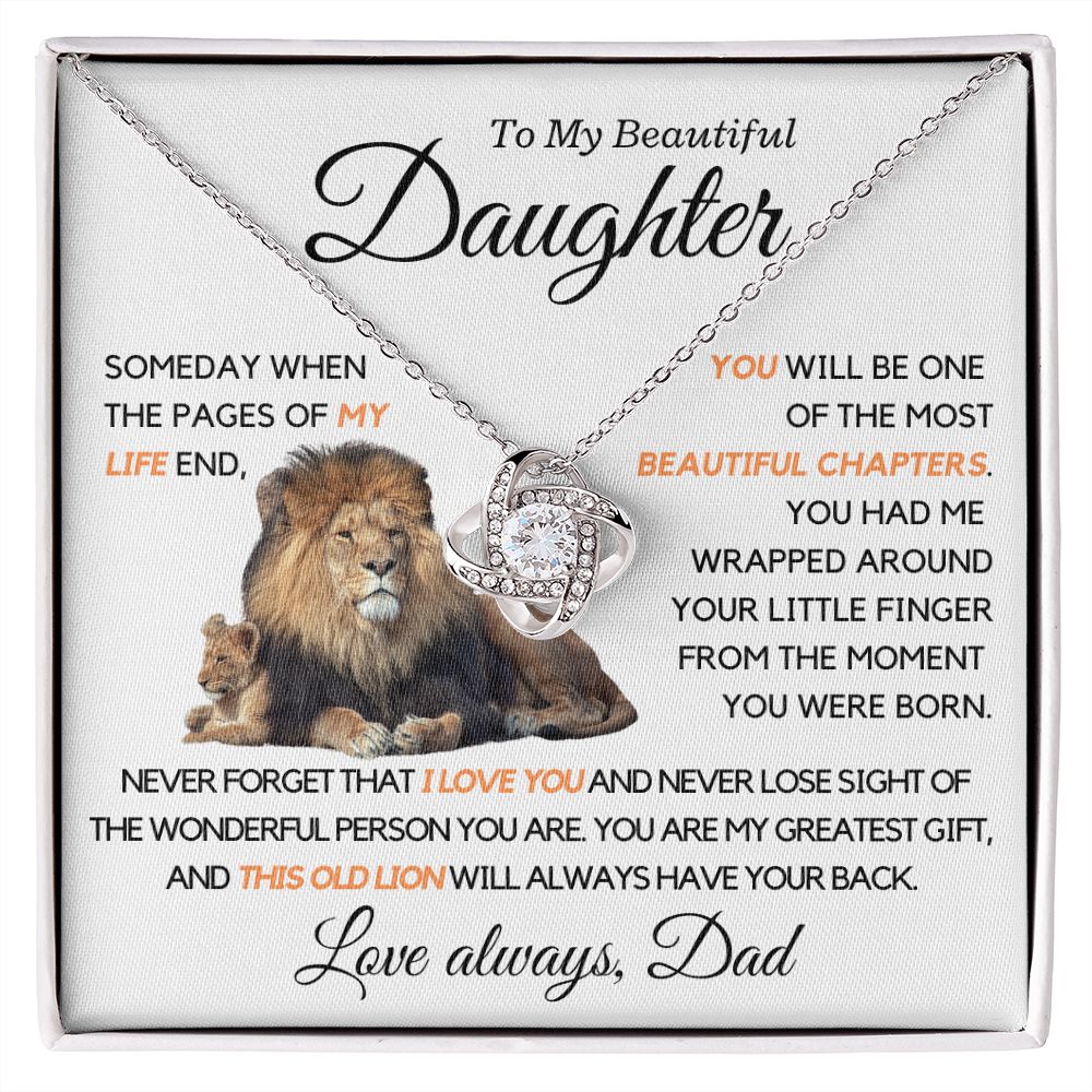 My Beautiful Daughter, My Greatest Gift, this Old Lion. 37.1.1.1