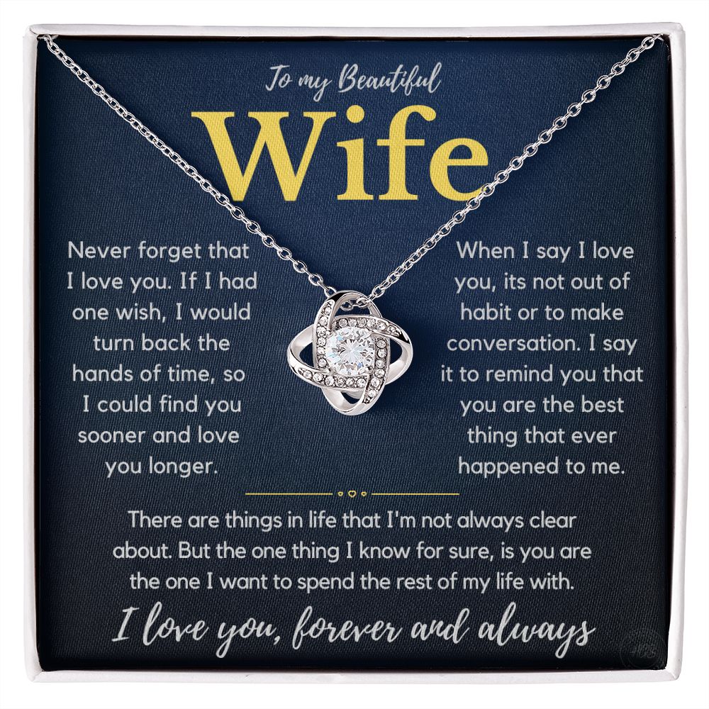 To My Beautiful Wife, Never Forget that I Love You