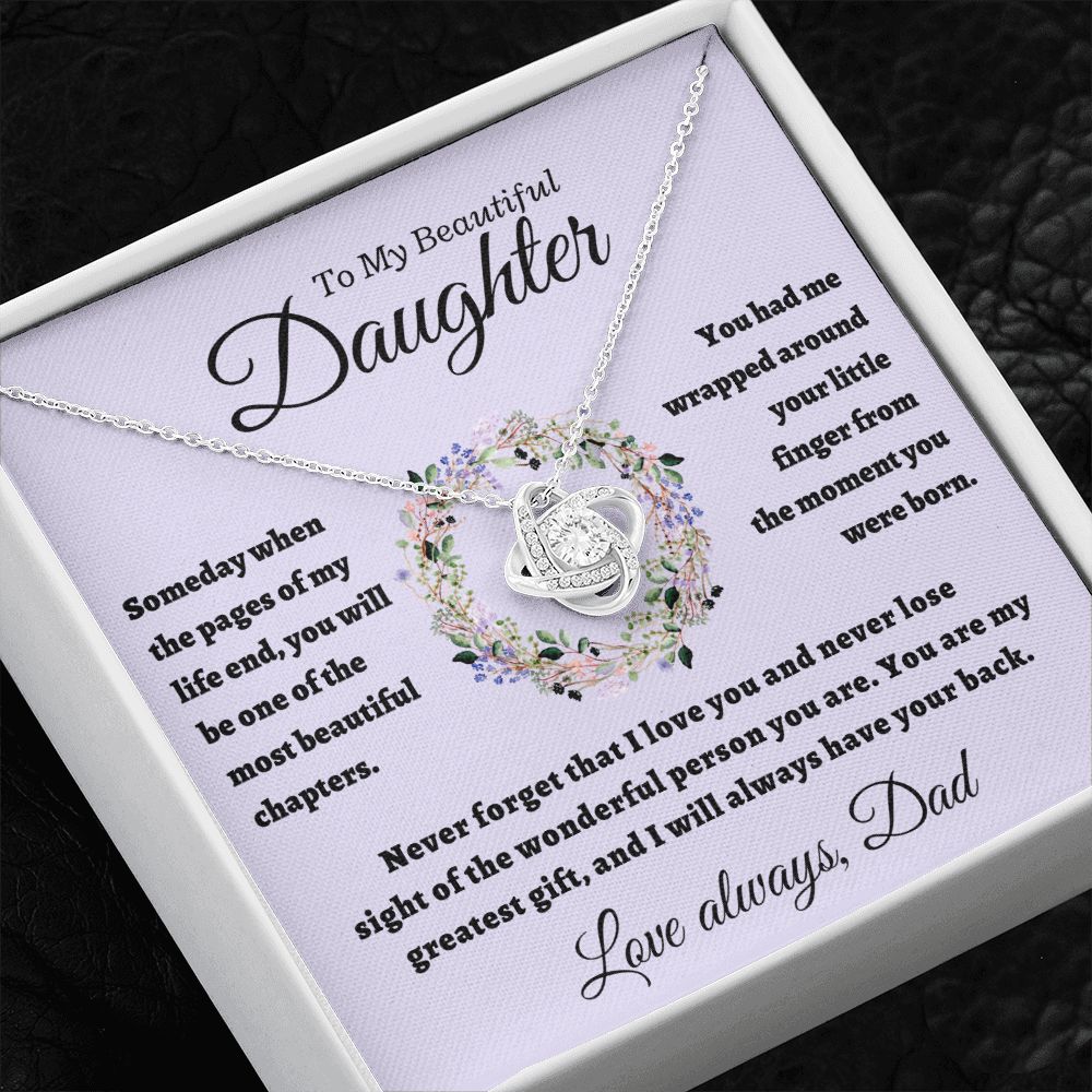 Daughter from Dad, Beautiful Chapters Love Knot Gift Set