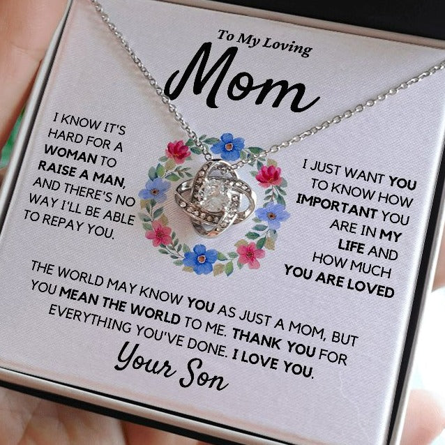 Mom Gift, from Son, Thank You