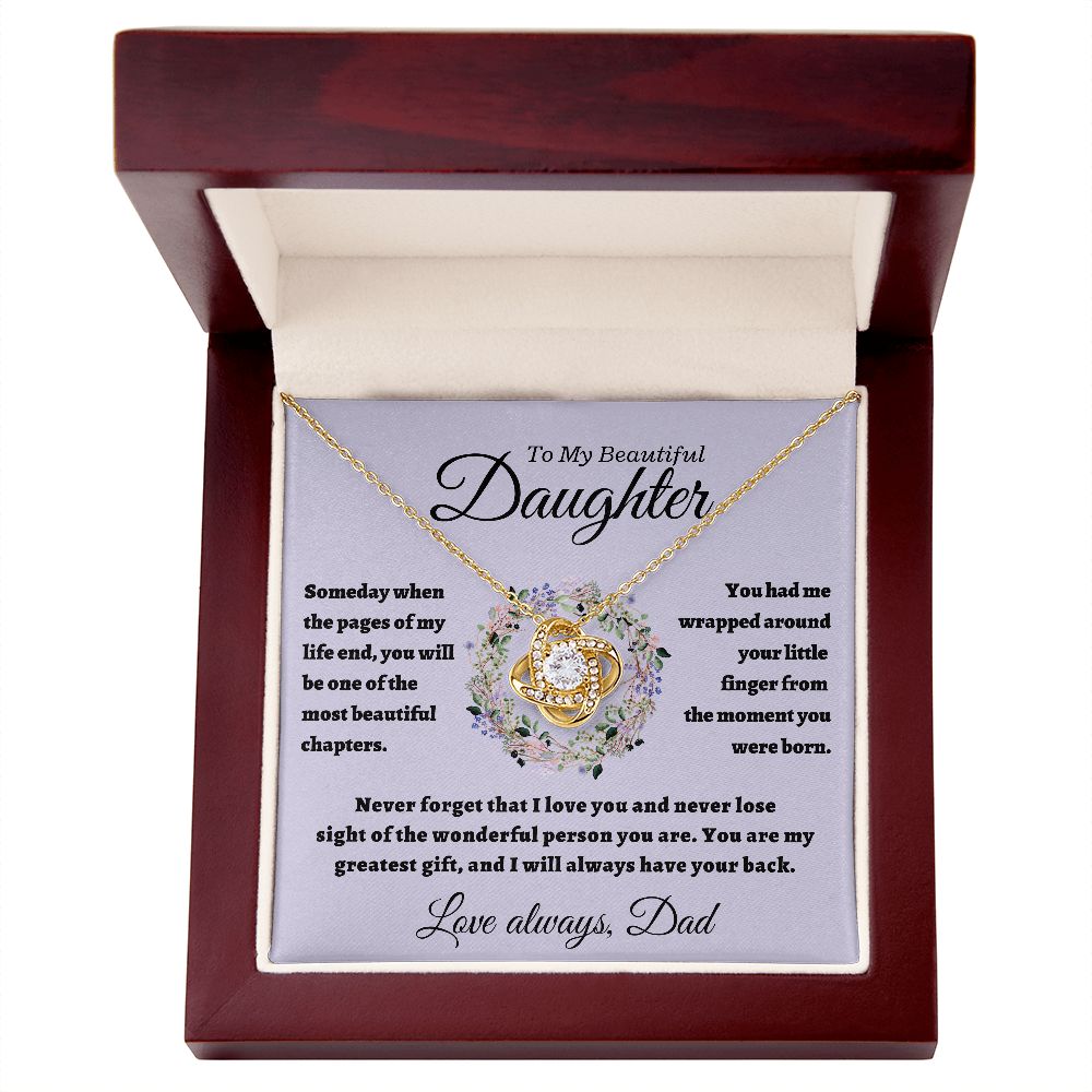 Daughter from Dad, Beautiful Chapters Love Knot Gift Set