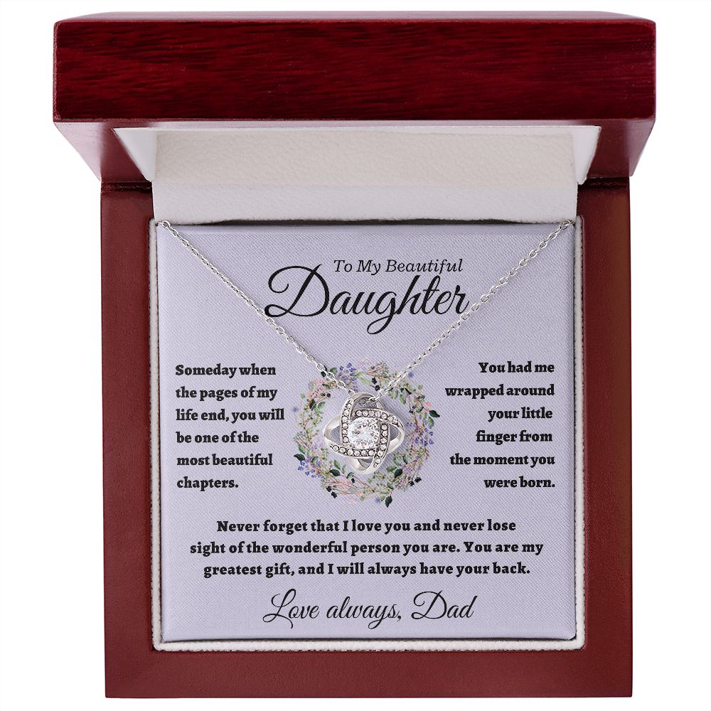 Daughter from Dad, Beautiful Chapters Love Knot Gift Set