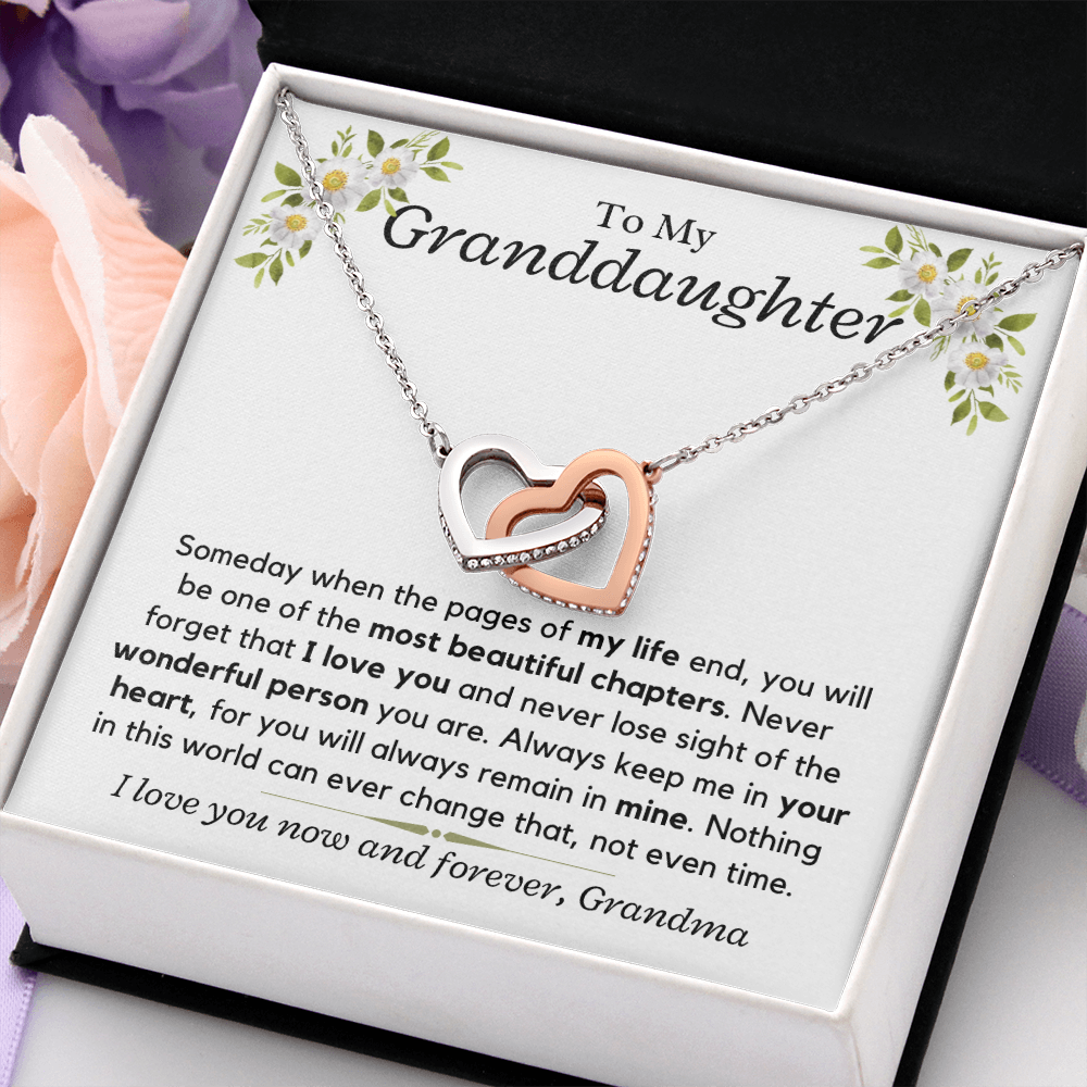 To My Granddaughter, Love Grandma - Necklace Gift Set