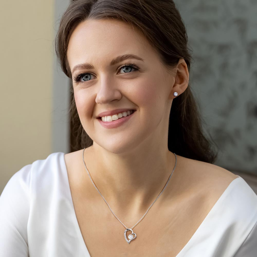My Wife, I can't live without you - Forever Love Necklace/Earring Set