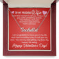 To My Precious Wife, Valentine Gift - Custom Name Necklace