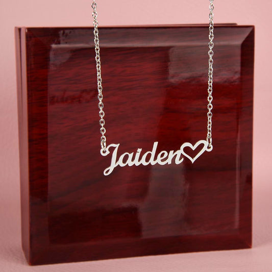 Personalized Heart Named Necklace