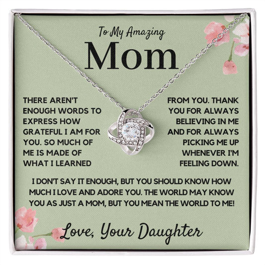 Mom Gift from Daughter Mom Gift, Mom Necklace, Mom Birthday Gift from Daughter, Mom Gift from Son, Mother's Day Gifts