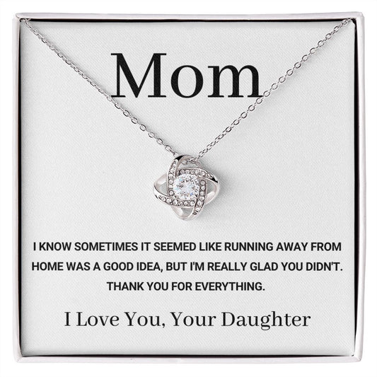 mom love knot necklace gift