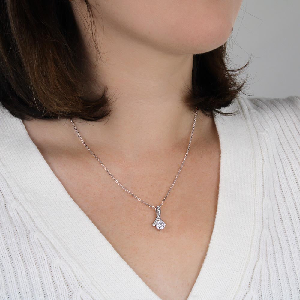 Precious Daughter, from Dad - Alluring Beauty Necklace | Graduation | Engagement | Moving Out | New Home | Birthday Gift for Daughter, hgs009