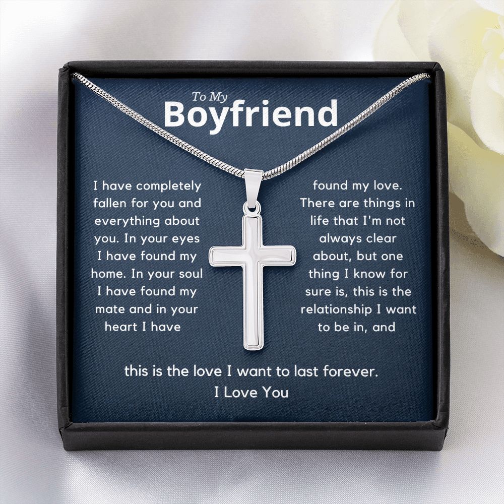 Boyfriend Stainless Cross Necklace