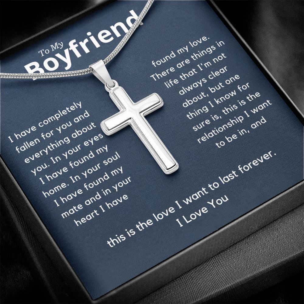 Boyfriend Stainless Cross Necklace