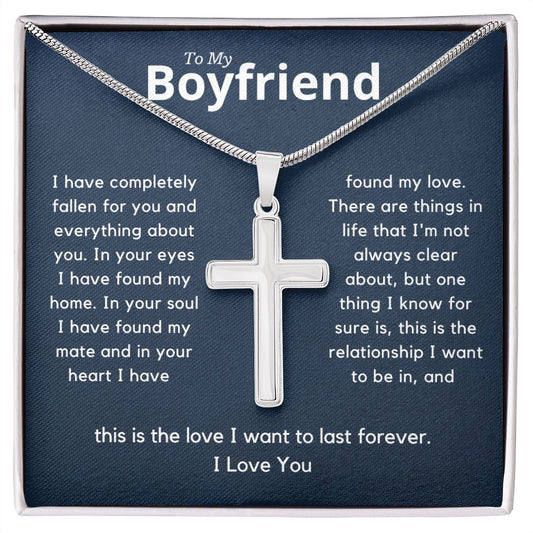 Boyfriend Stainless Cross Necklace