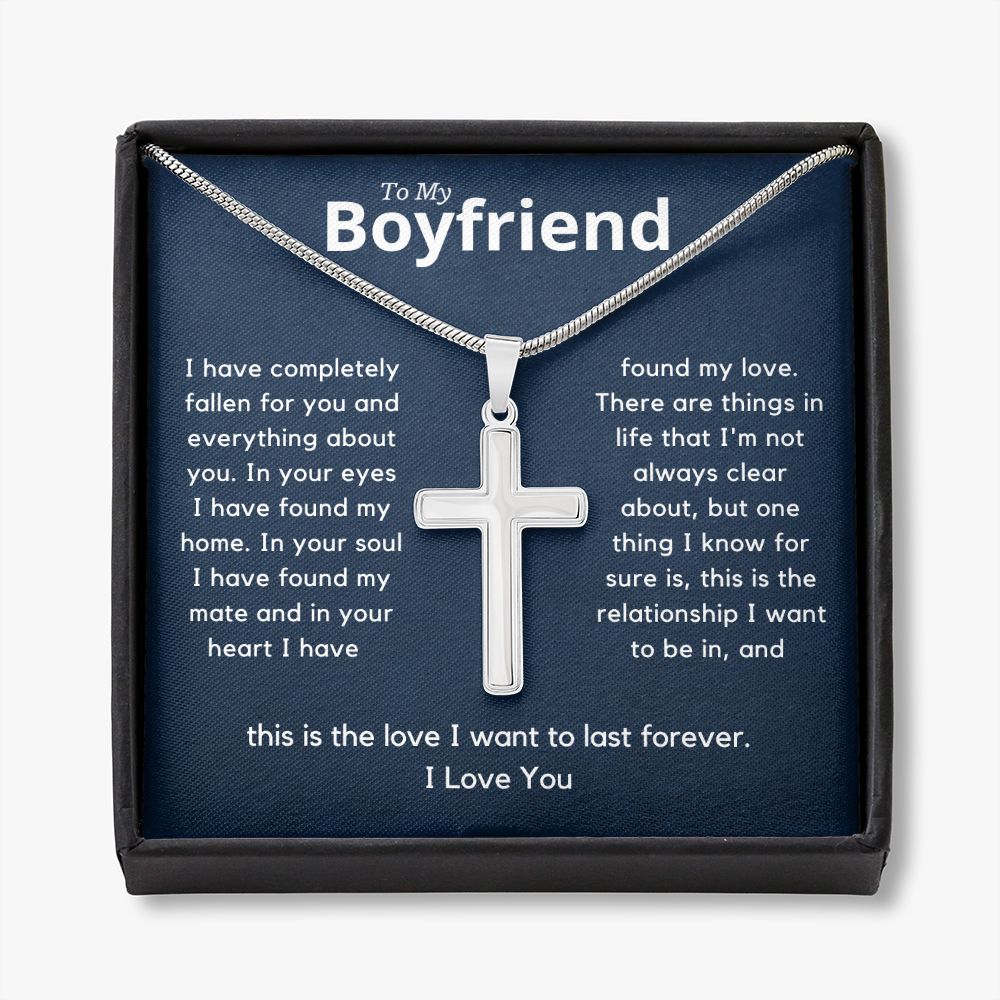 Boyfriend Stainless Cross Necklace