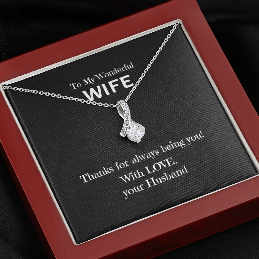 To My Wonderful Wife necklace