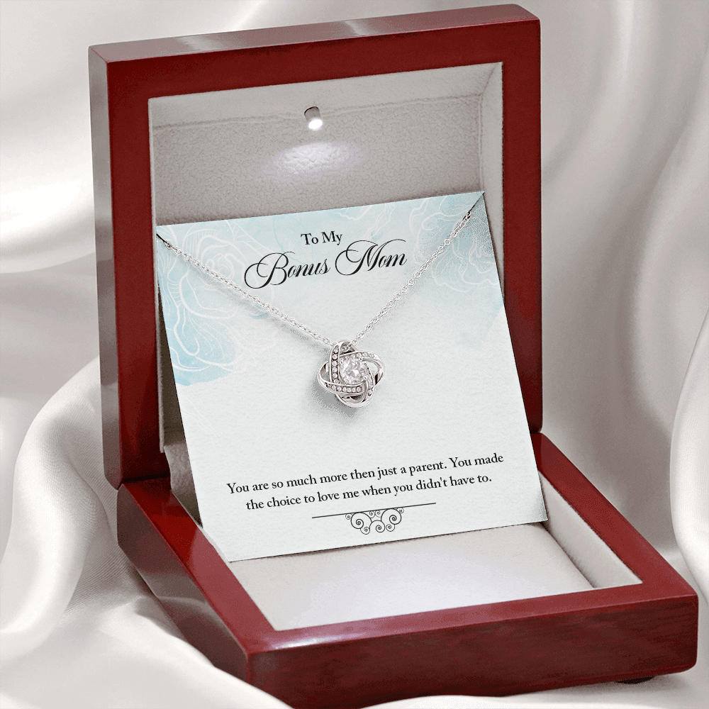 To my Bonus Mom-More than just a parent - Love Knot necklace