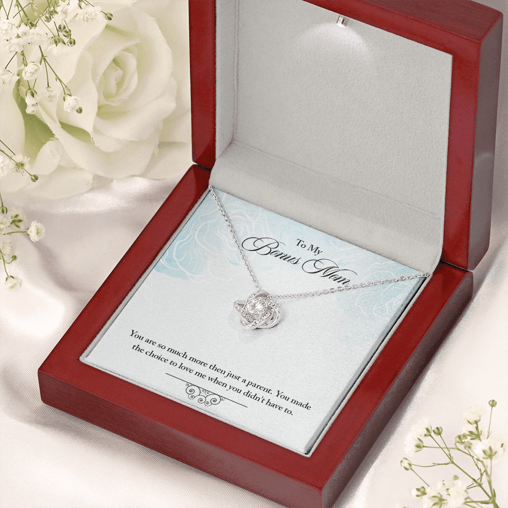 To my Bonus Mom-More than just a parent - Love Knot necklace