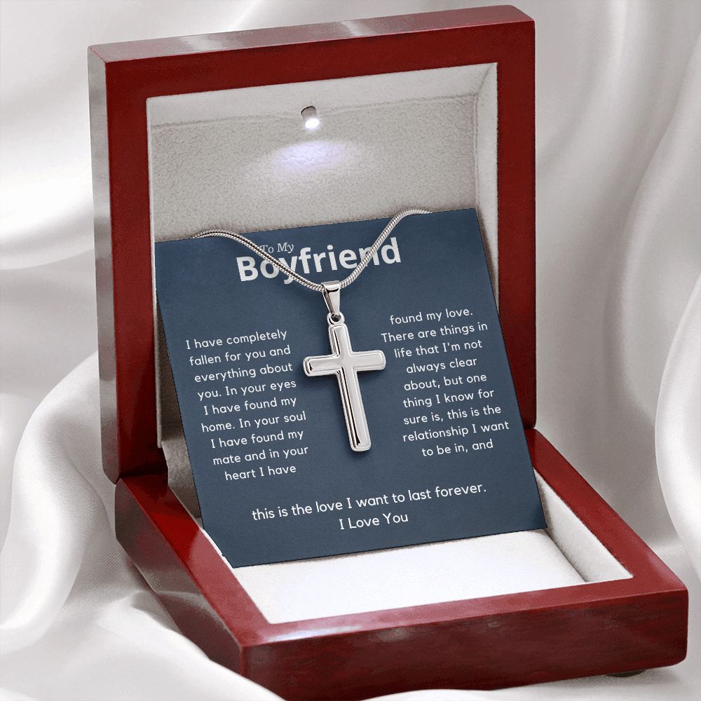 Boyfriend Stainless Cross Necklace