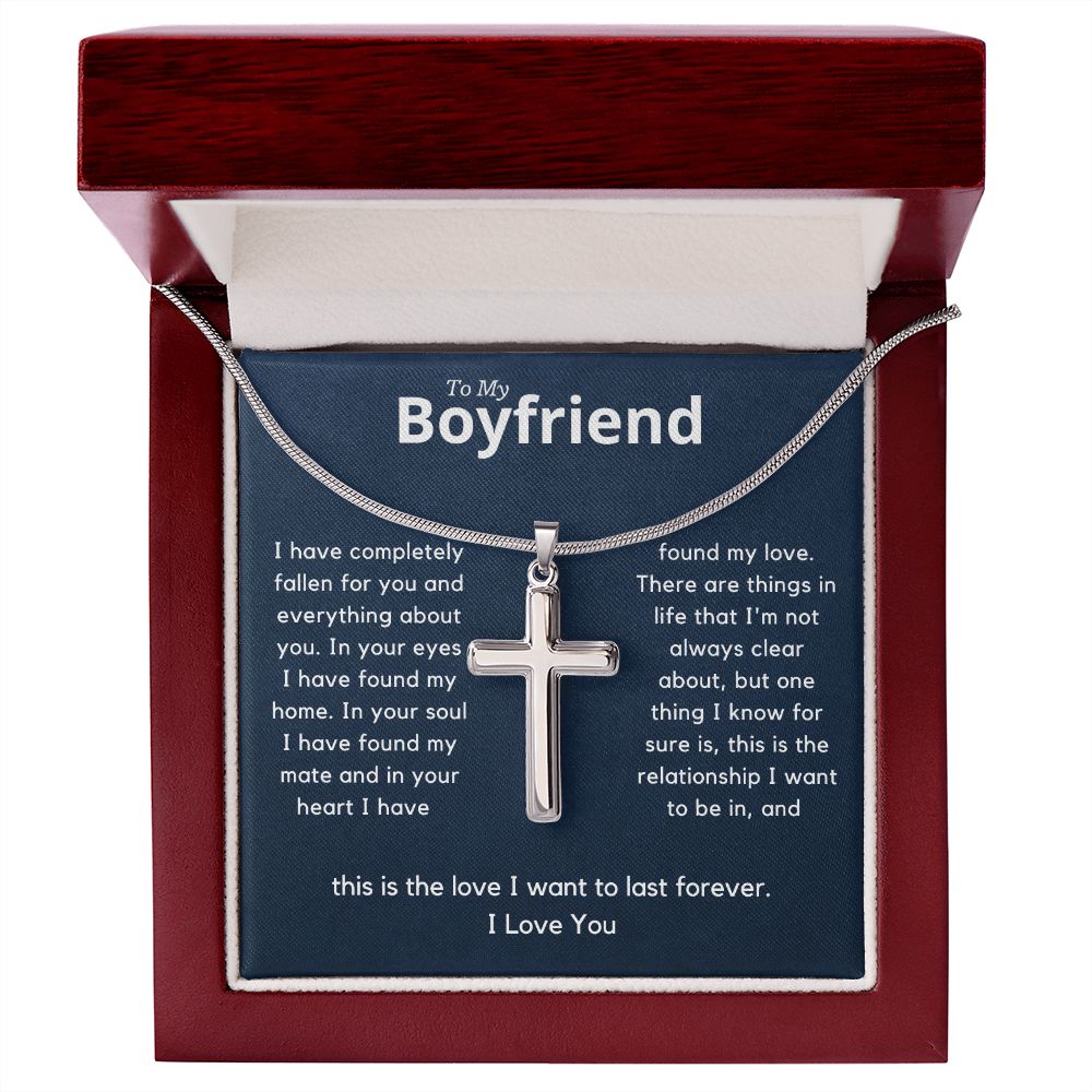 Boyfriend Stainless Cross Necklace