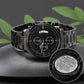Gift for Son, Black Engraved Stainless-Steel Watch, v2