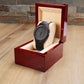 Father's Day Gift for Dad, My Hero, Engraved Wooden Watch