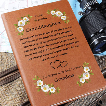 Granddaughter Leather Journal - Write Your Own Story