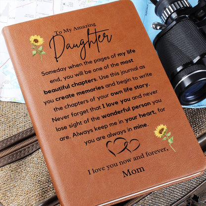 Mom to Daughter Gift - Your Own Life Story Leather Journal