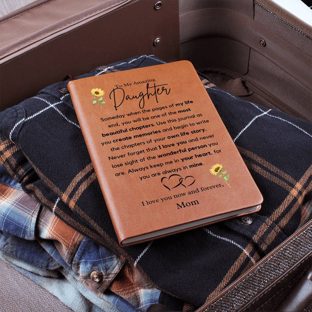 Mom to Daughter Gift - Your Own Life Story Leather Journal