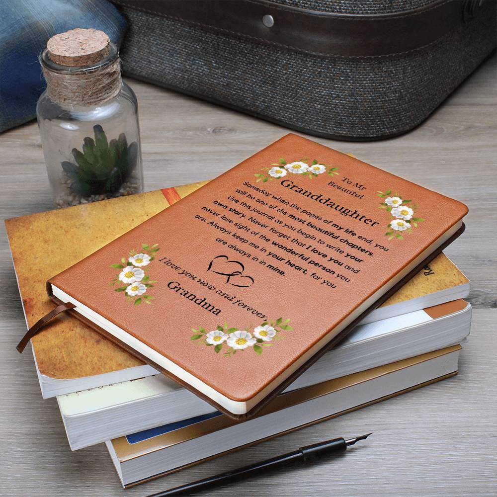 Granddaughter Leather Journal - Write Your Own Story