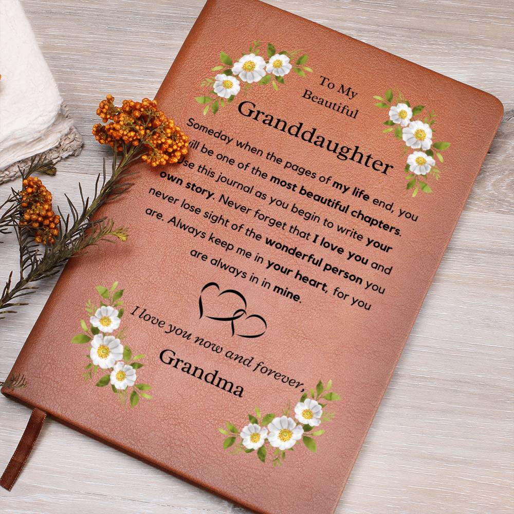 Granddaughter Leather Journal - Write Your Own Story