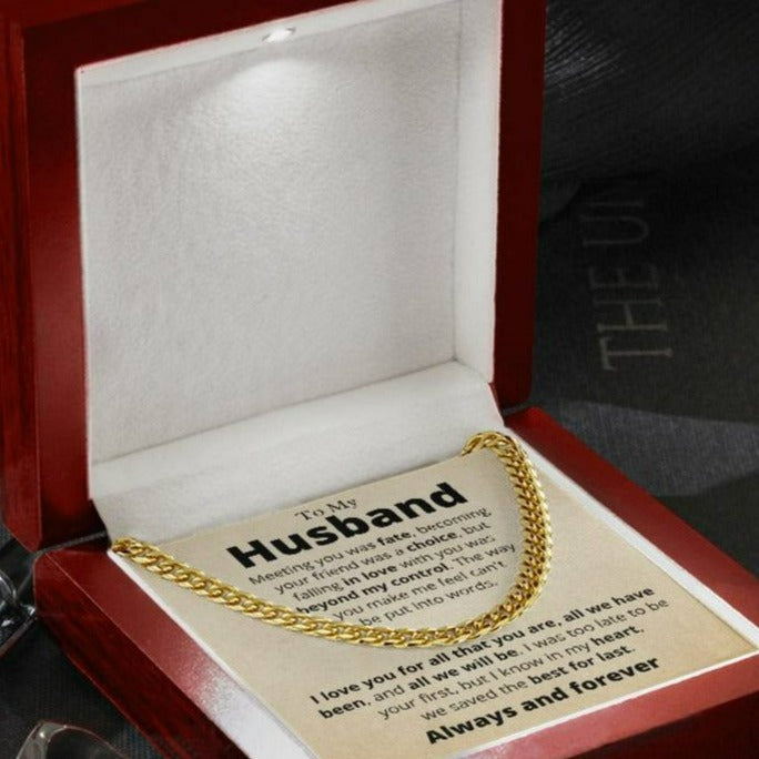 My Husband, The Best For Last, Cuban Link Chain