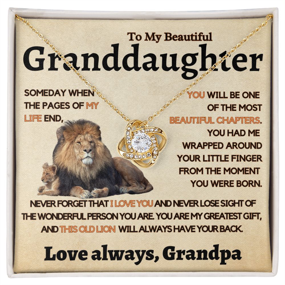 Granddaughter Gift From Grandpa, This Old Lion Will Always Have Your Back