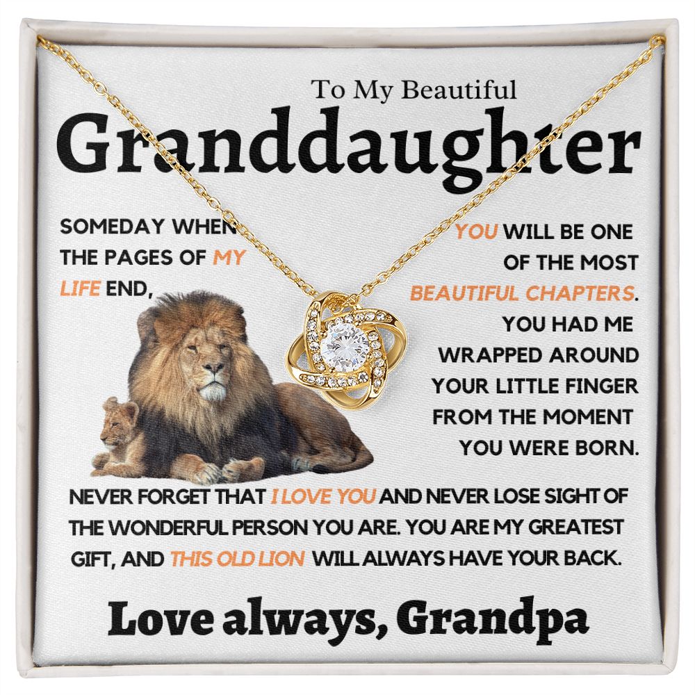 Granddaughter, This Old Lion will Always have your back, wt