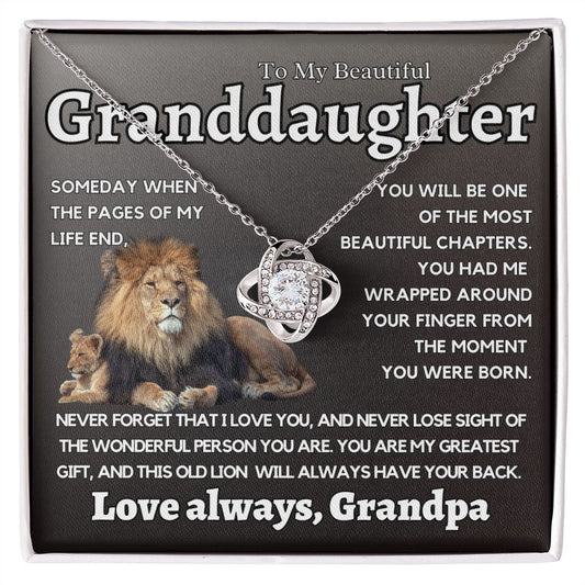 Granddaughter Gift From Grandpa, This Old Lion Will Always Have Your Back.