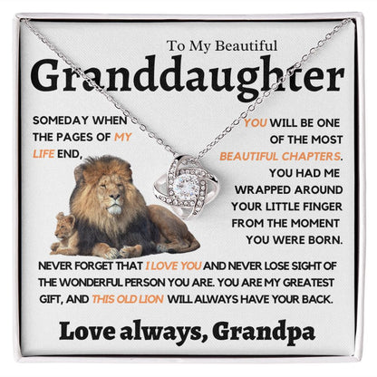 Granddaughter, This Old Lion will Always have your back, wt