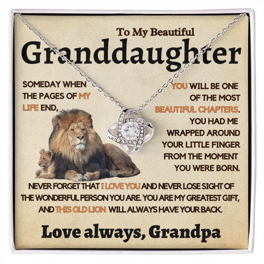 Granddaughter Gift From Grandpa, This Old Lion Will Always Have Your Back