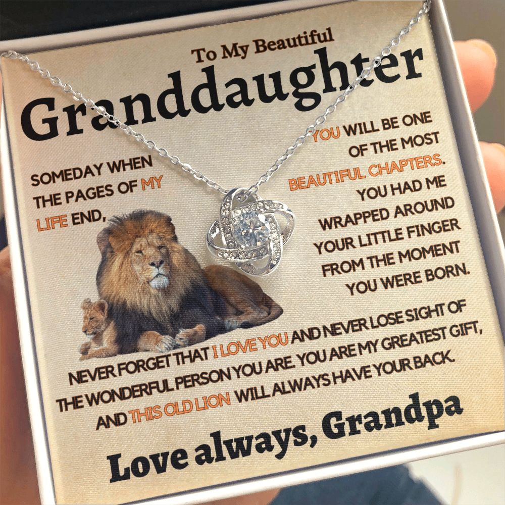 Granddaughter Gift From Grandpa, This Old Lion Will Always Have Your Back