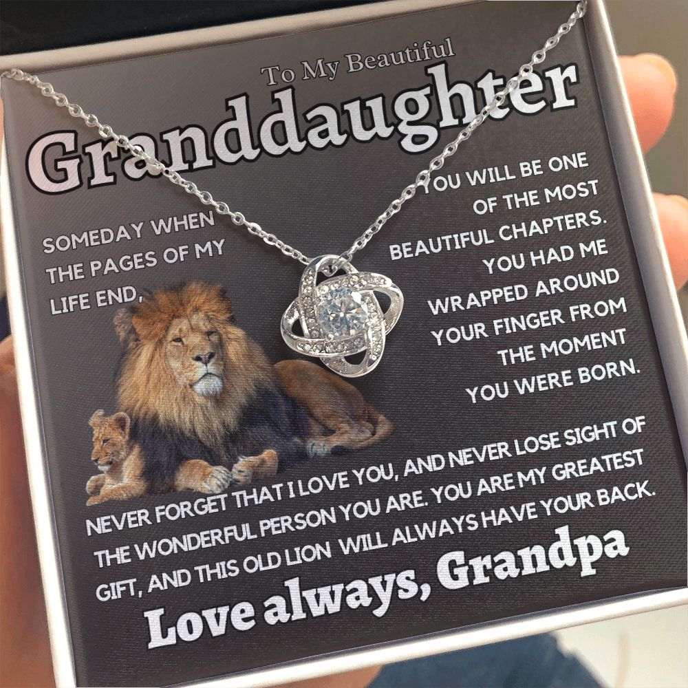 Granddaughter Gift From Grandpa, This Old Lion Will Always Have Your Back.