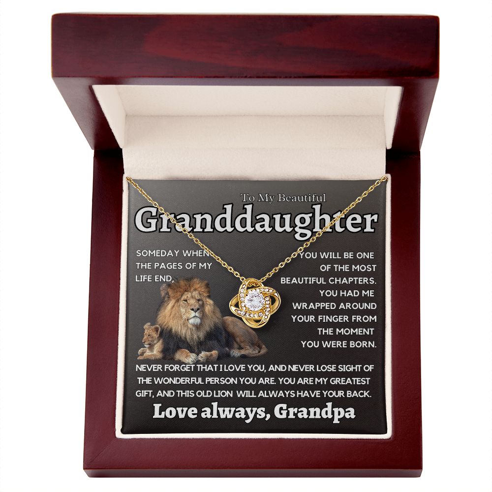 Granddaughter Gift From Grandpa, This Old Lion Will Always Have Your Back.