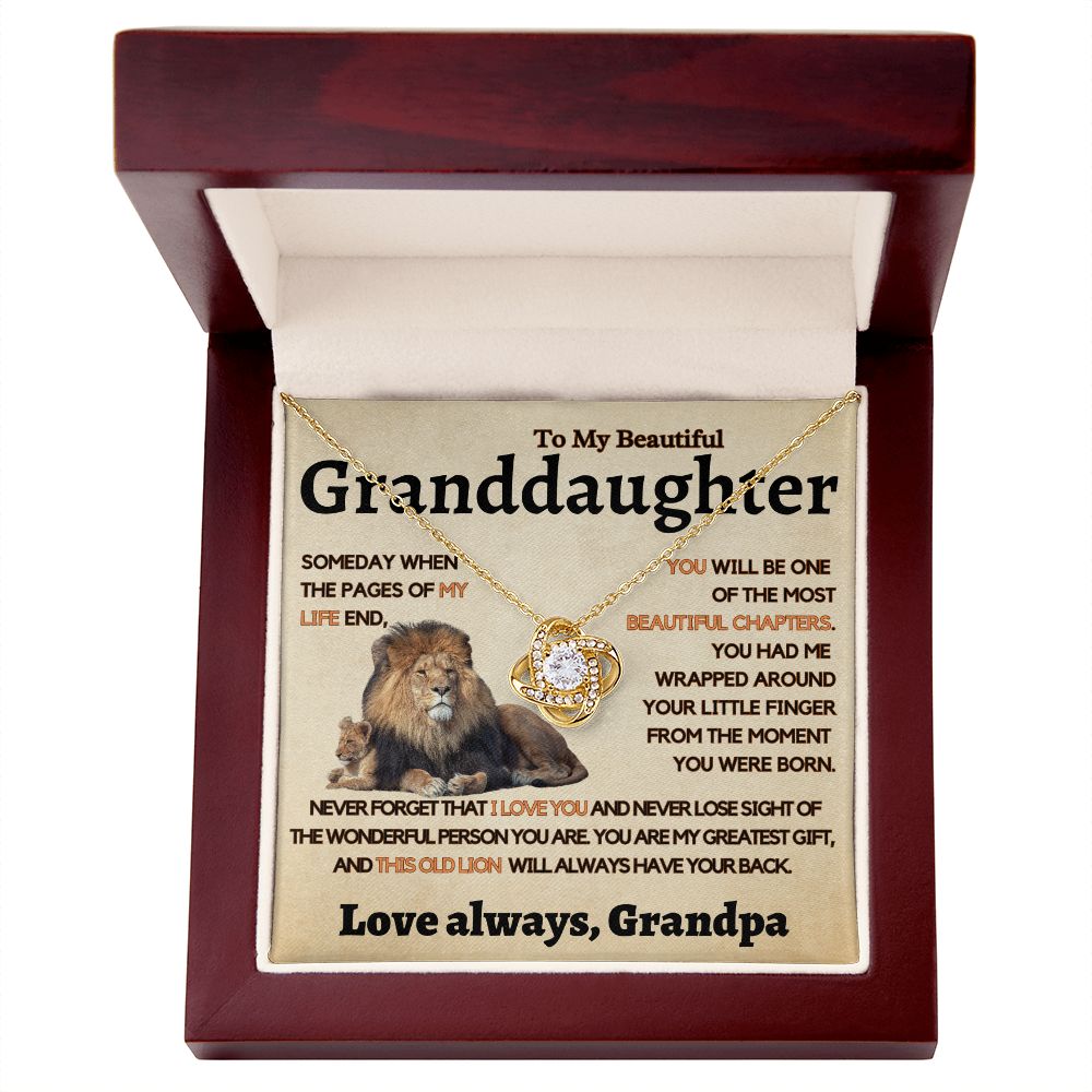 Granddaughter Gift From Grandpa, This Old Lion Will Always Have Your Back