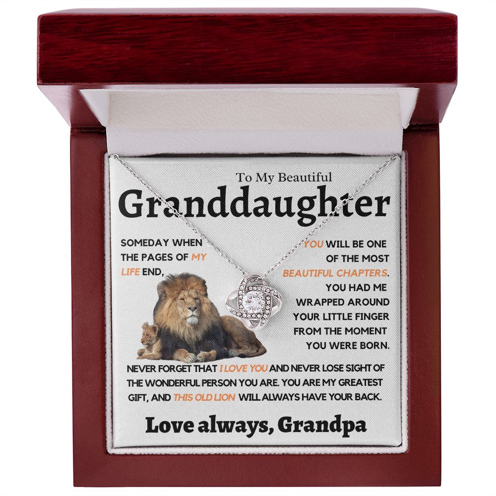 Granddaughter, This Old Lion will Always have your back, wt