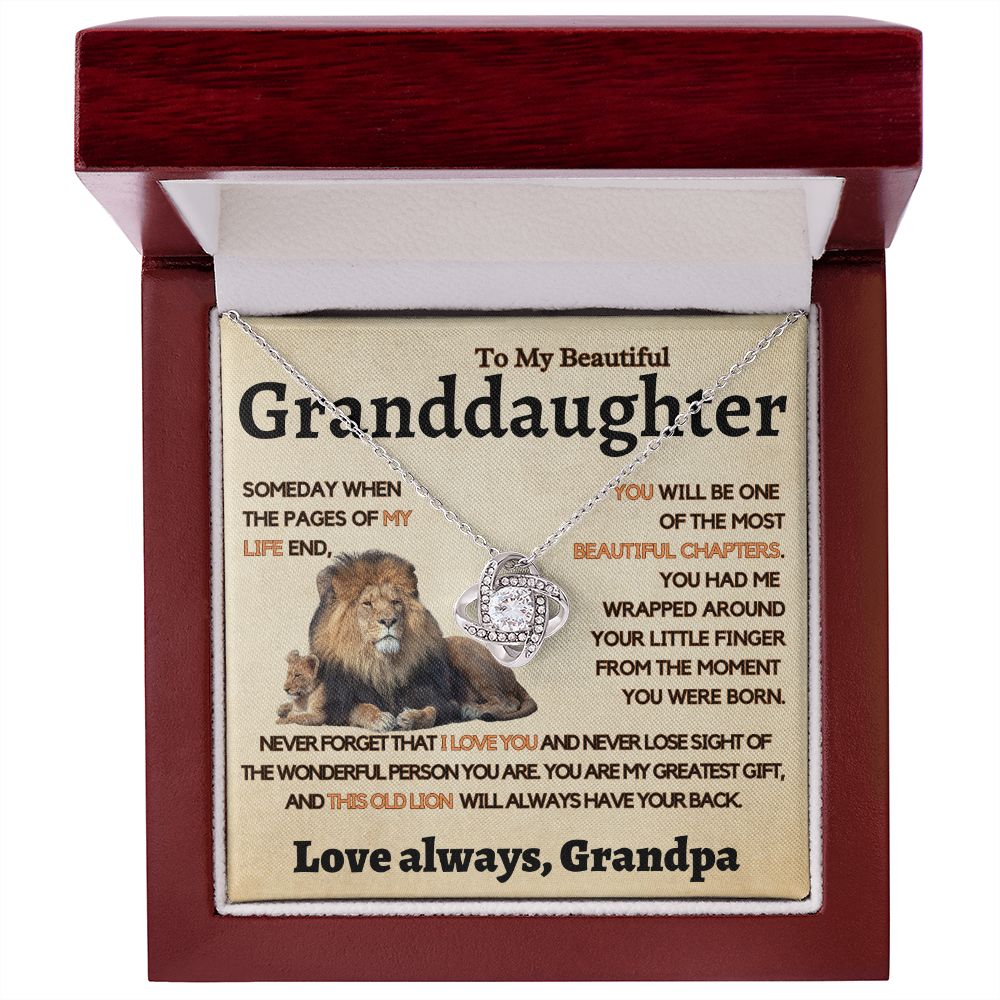 Granddaughter Gift From Grandpa, This Old Lion Will Always Have Your Back