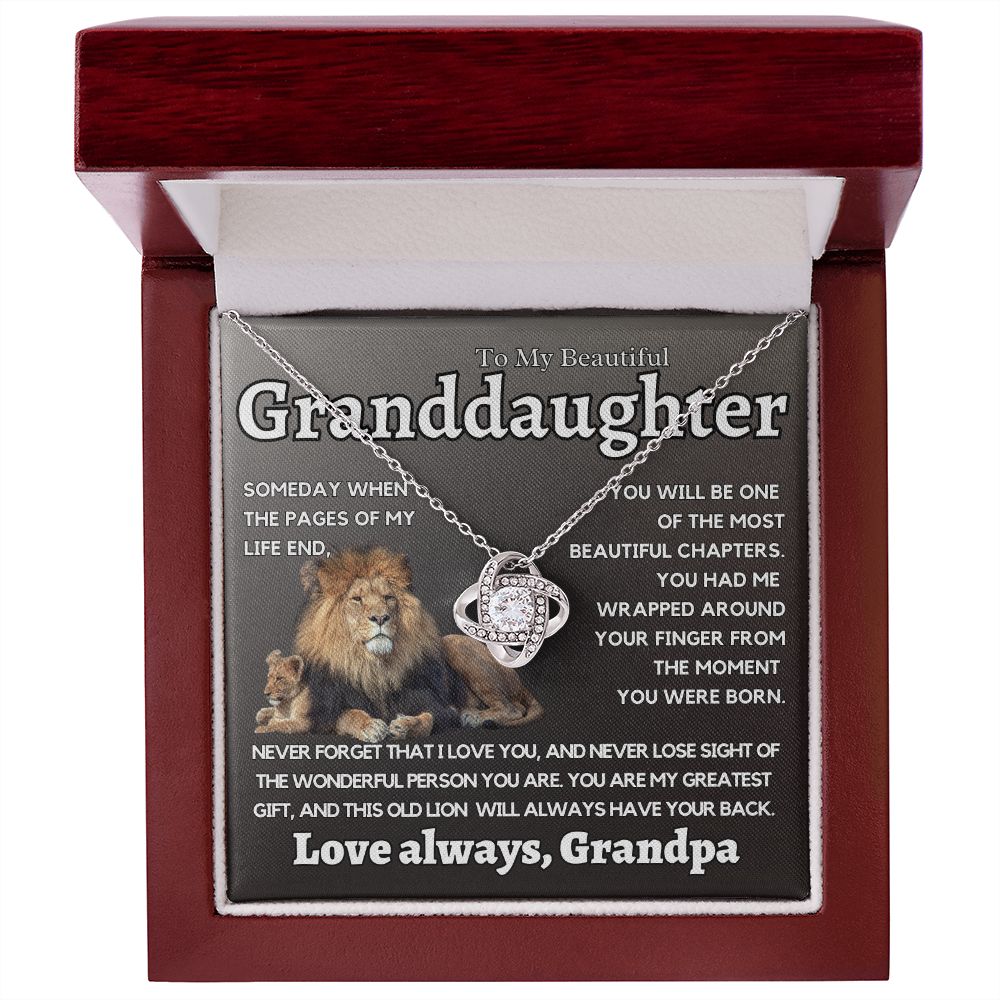 Granddaughter Gift From Grandpa, This Old Lion Will Always Have Your Back.