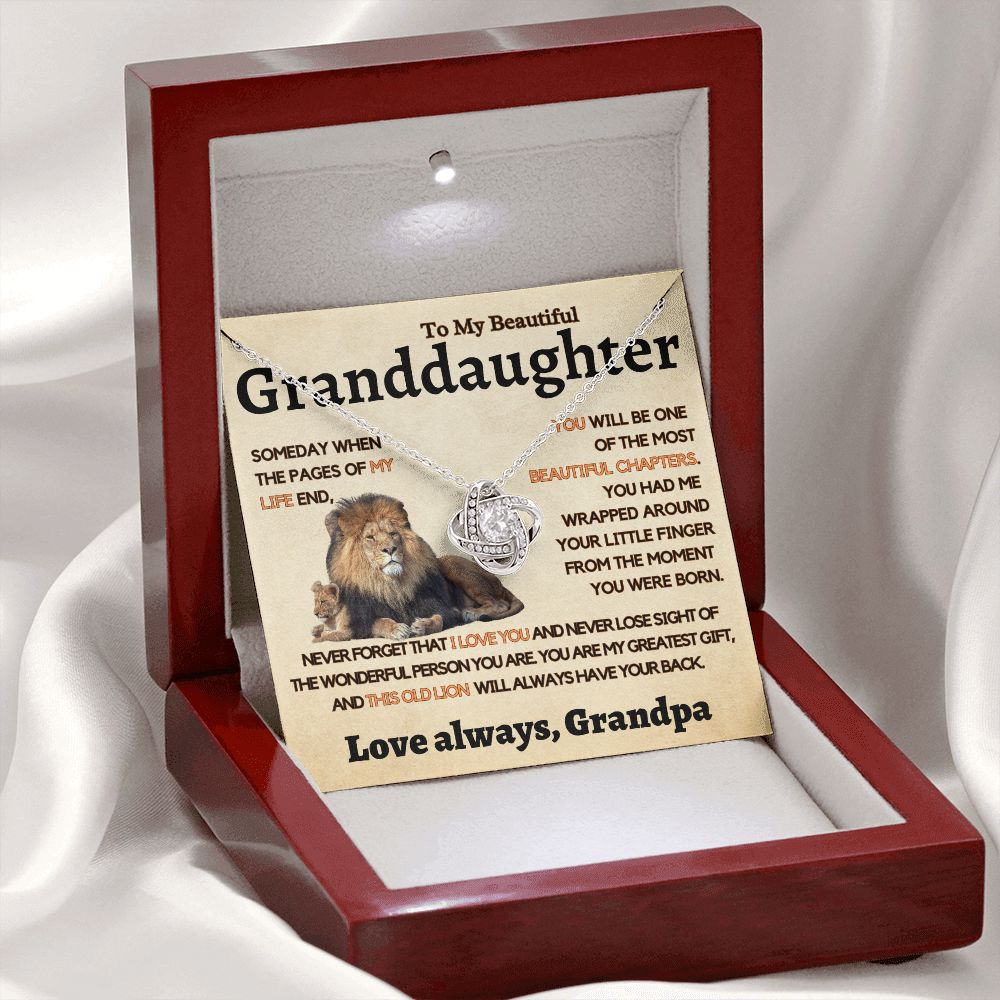 Granddaughter Gift From Grandpa, This Old Lion Will Always Have Your Back