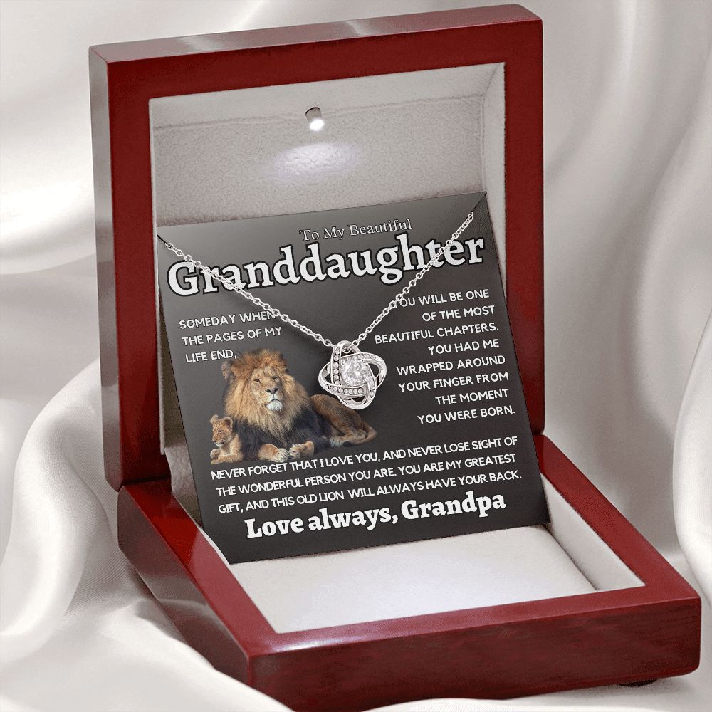 Granddaughter Gift From Grandpa, This Old Lion Will Always Have Your Back.