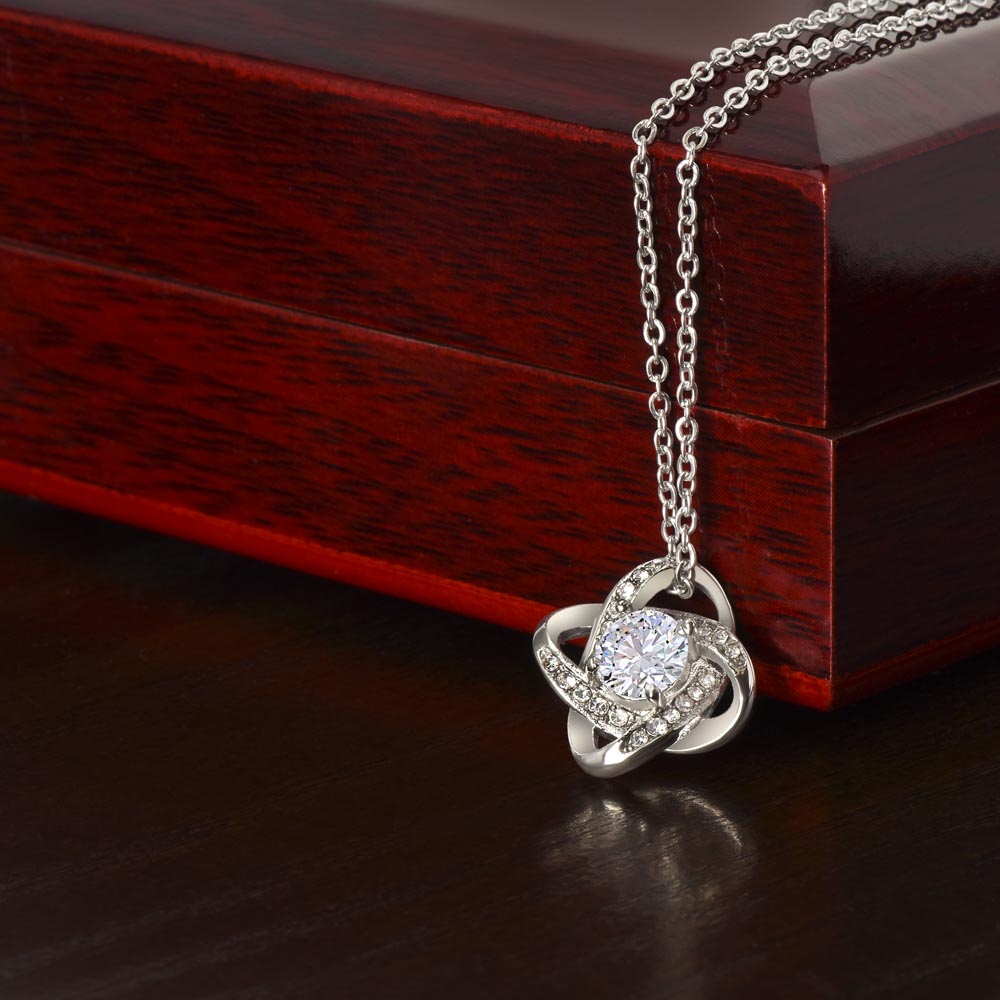 Graduation Gift for Her, College/High School 2026 Graduation Gift, Senior Love Knot Necklace