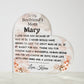 To My Boyfriend's Mom Gift, Custom Personalized Acrylic Heart Plaque perfect for Birthday, Christmas or Mother's Day from Son's Girlfriend